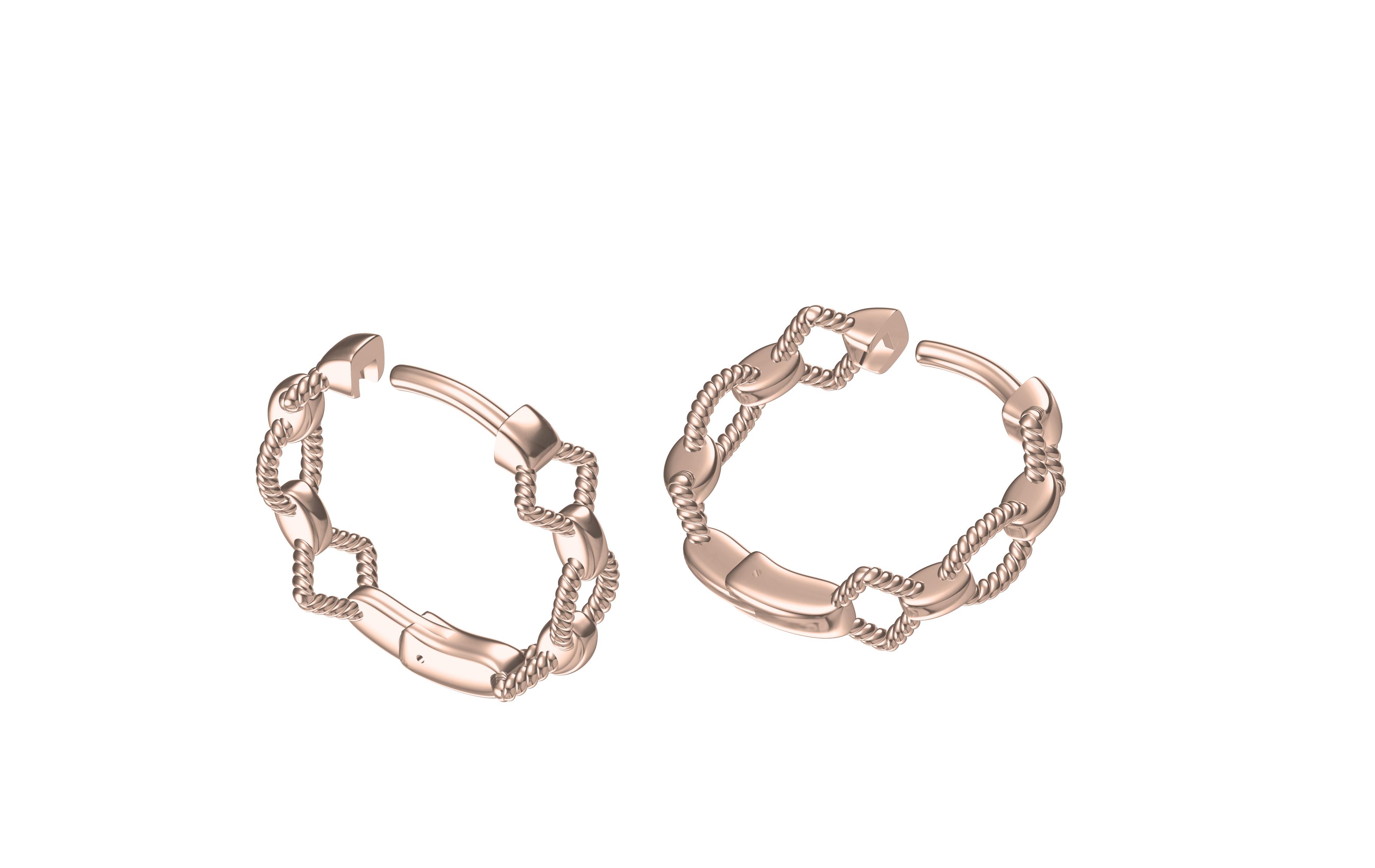 Modern Geometry hoop Earrings
