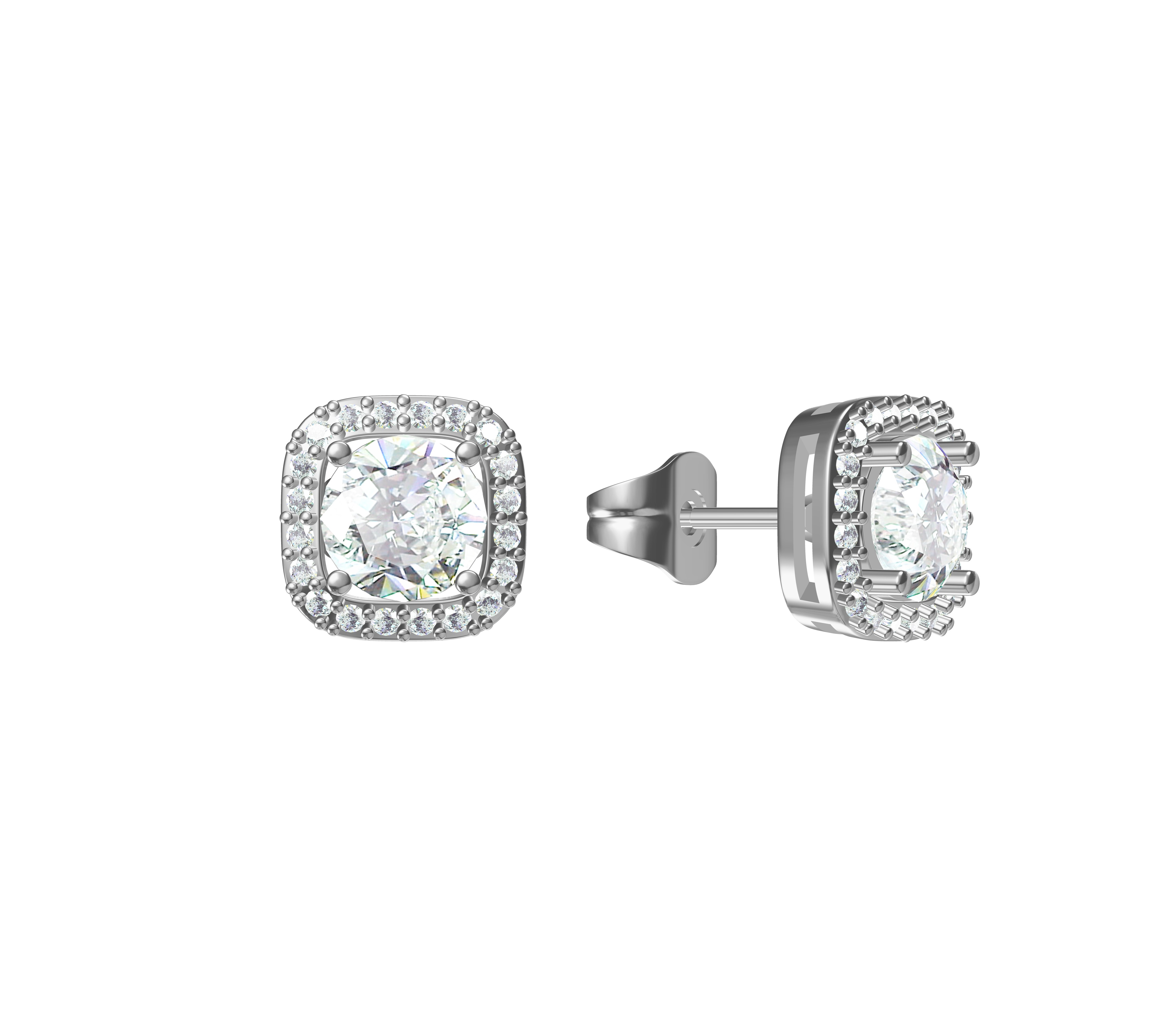 Solitaire Stud Earrings