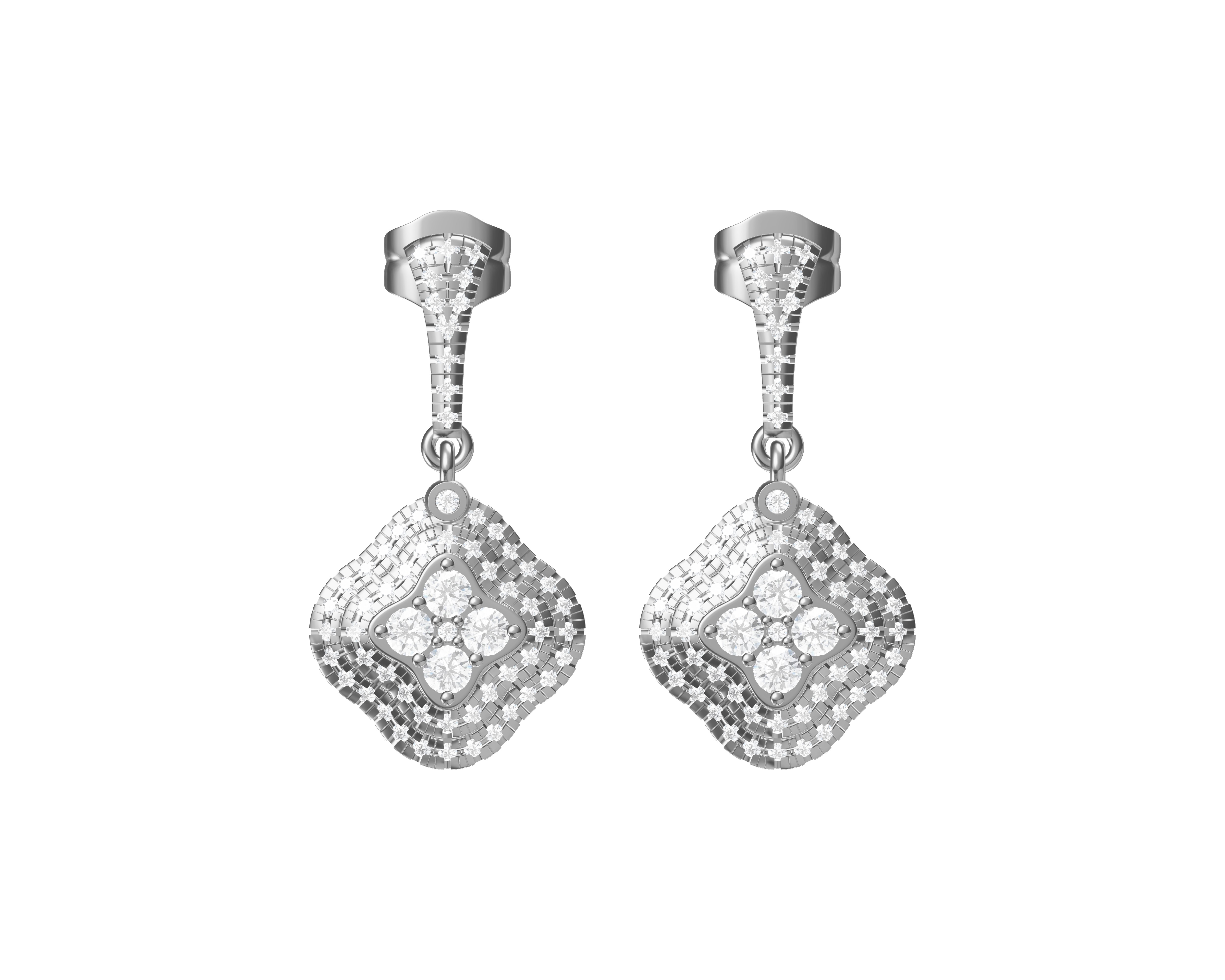 Charm with stud Earrings