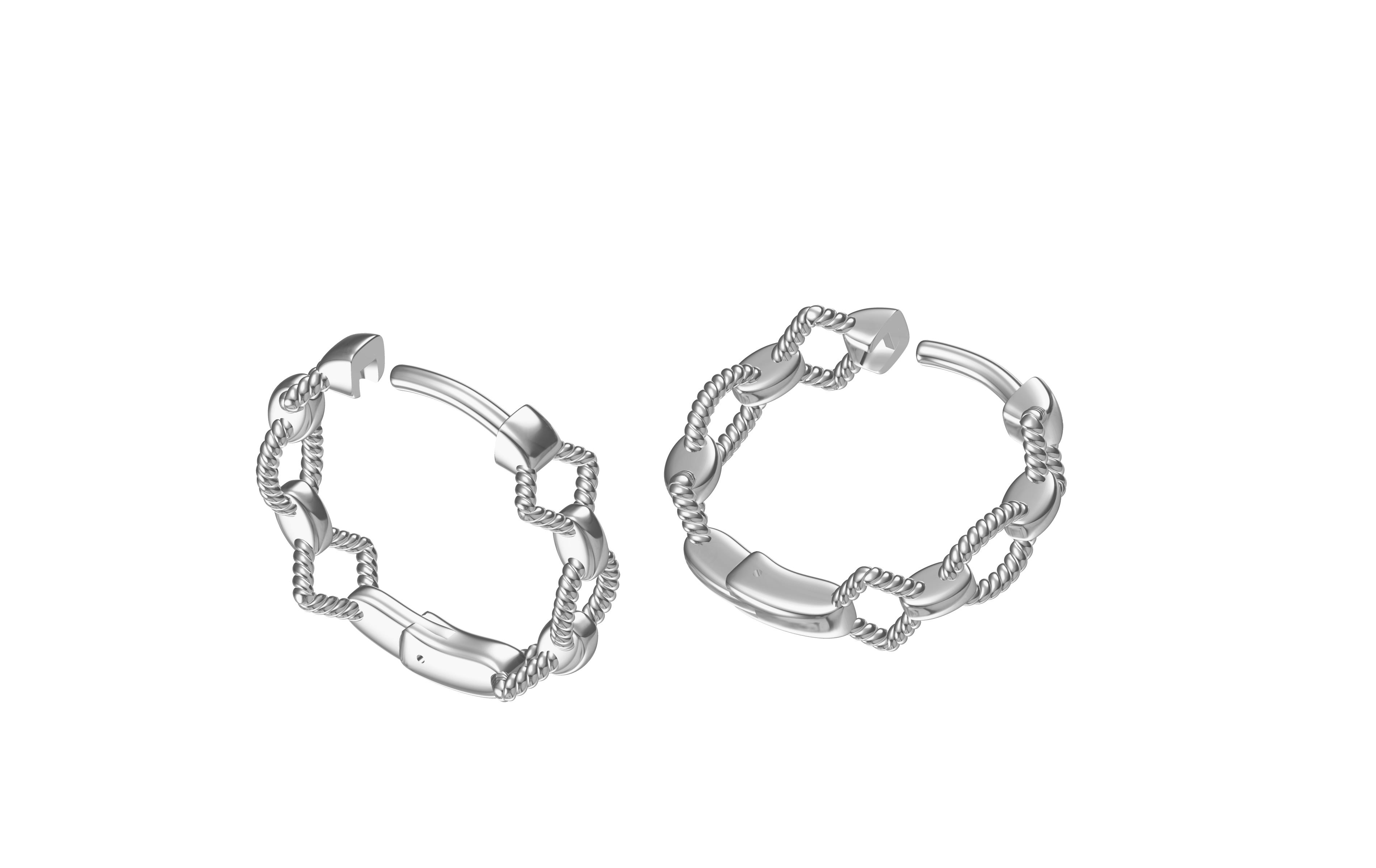 Modern Geometry hoop Earrings